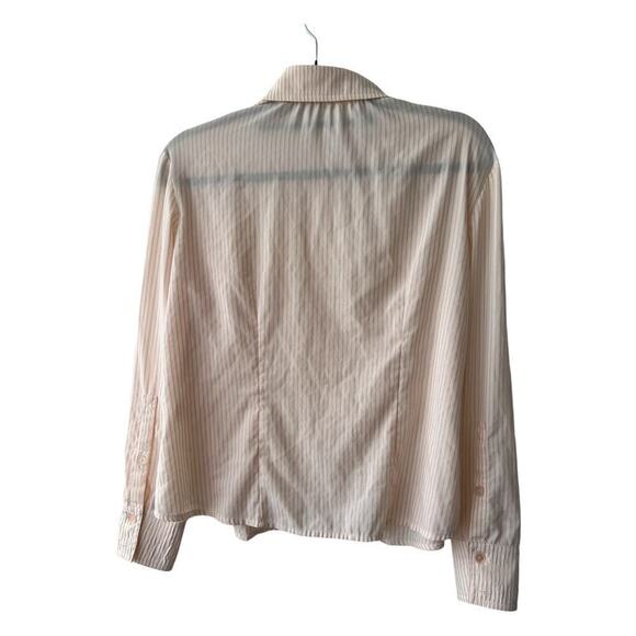 Diotima Glitter Sparkle Button Down Striped Pink size S 160/84A - Picture 6 of 10